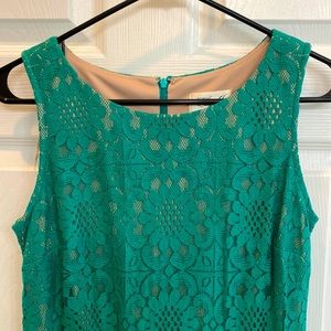 Lace Green Dress